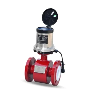 Magnetic Instrument Liquid Flow Meter Battery Operated Electromagnetic Flow Meter