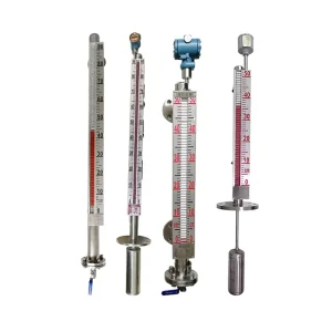 Magnetic Level Gauge Industrial Liquid Level Transmitter 0 15m Range Aluminium Alloy RS485+4~20mA Output for Water Diesel Oil