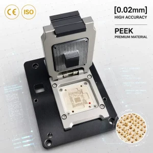 Manual Operation BGA Chip Test Socket IC Programming Burn in Jig Semiconductor Testing Equipment Clamshell Testing Apparatus