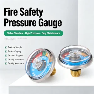 Manufacturer-Supplied Stainless Steel Pressure Gauges for Fire Extinguishers Firefighting Instruments Spring-Type Accessories