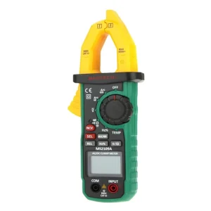 Mastech MS2109A True RMS Digital AC/DC Clamp Meter 600A Temp NCV RC Tester 26mm 0.1-600V