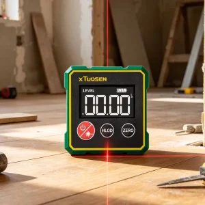 Master Series High Precision Red Beam Laser Level for Professional Surveying Tasks Portable Magnetic Leveling Device