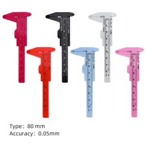 Measurement Button Permanent Student Microblading Accessories MINI Plastic Ruler Vernier Eyebrow Measuring Caliper Tattoo Tool