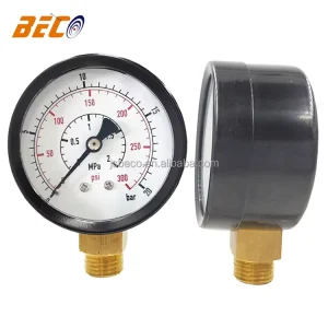 Mechanical Double scale Brass Interface Pressure Gauge