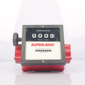 Mechanical Flow Meter FM Series High Accuracy Aluminum Body for Petrol Station Fuel Dispensing in Litre US Gallon