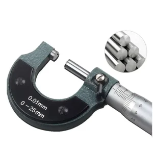 Mechanical Micrometer NQC 125 with 0.01mm Resolution and 0.06mm Accuracy Carbon Steel for Engineering Use