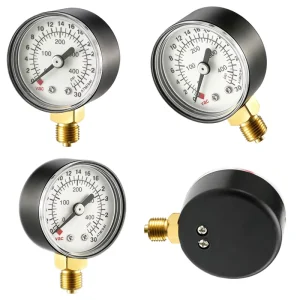Medical Gas Pressure Gauges Brass Joint Safety Glass Dial for Anesthesia Machines for Clinical Equipment