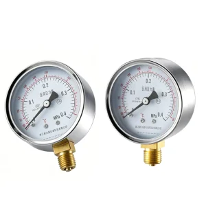 Medical Pressure Gauges Copper Alloy or Stainless Joint for Oxygen for Medical Air for Hospital Pipelines
