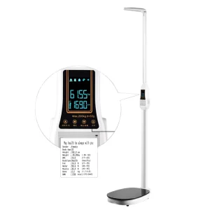 Medical Ultrasonic BMI Electronic 200Kg Electronic Weighing Scales with Height Meter