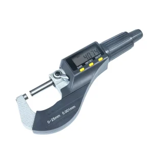 Metal Digital Display Outside Micrometer 0 25mm 0.002mm Accuracy Measuring Instrument