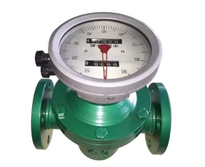 Metal Elliptical Gear Flowmeter with Digital Cumulative Counter LCD Display OEM for Asphalt and Heavy Fuel Oil