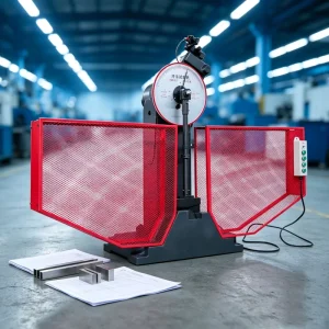 Metallurgy Laboratory Charpy Impact Testing Machine 30 Degree Impact Angle Metal Charpy V Notch Tester