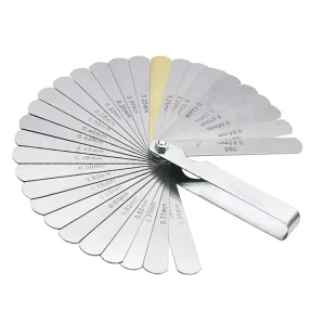 Metric 32pcs Stainless Steel Thickness Feeler Gauge 0.04-0.88mm Spark Plug Gap Measuring Tools