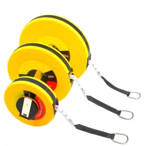 Metric Engineering Fiber Tape Measure with 20m 30m 50m 100m Options for Accurate Measurements