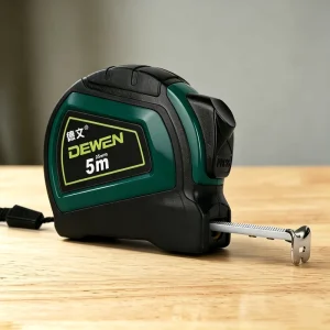 Metric Inch ABS Retractable Tape Measure 5M 25mm Blade Auto Lock Belt Clip Wrist Lanyard Construction Measuring Tool