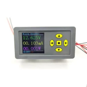 Micro Ammeter DC Color Display High-Precision Voltage Current Meter RS485 Supports Alarm Output 79x43x33mm 100% New
