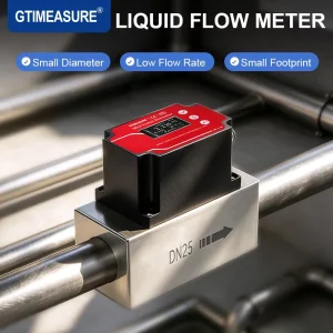 Micro Vortex Flow Meter 304 Stainless Steel Liquid Flow Meter 4-20mA RS485 Output DN15-DN25 IP65 Mini Water Flow Meter