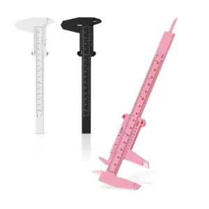 Microblading Pmu Eyebrow Mapping Vernier Calipers Ruler Measuring Mapping Tool 150MM Plastic Vernier Calipers