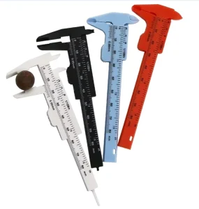 Microblading Width Button Semi Metric Precision Gauge Ruler Permanent Makeup Measuring Tool Vernier Eyebrow
