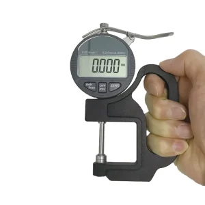 Micrometer Digital Thickness Gauge BY04 0-25mm 0.001mm 30mm for Paper Leather Rubber Fabric and PVC Film