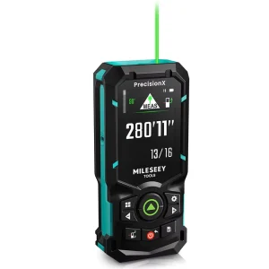 Mileseey S23 Professional Digital Handle Laser Rangefinder Point to Point Distance Meter IP67 Rated