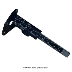 Mini 0 80mm Plastic Vernier Caliper Precision Measurement Plastic Ruler Scale Vernier Caliper Jewelry Measuring Tool