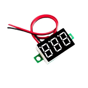 Mini 0.36 inch DC4.5 30v 3 bits Digital Red Green blue LED Display Panel Voltage Meter Voltmeter