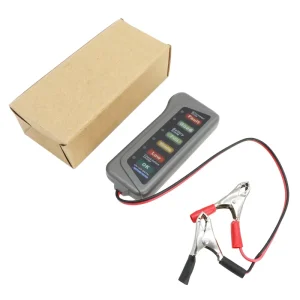 Mini 12V Car Battery Tester Digital Alternator Tester 6LED Lights Detect Display Car Tool Auto Battery Tester for Car Motorcycle