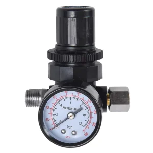 Mini Adjustable Air Pressure Gauges Spray Gun Control Valve Gauge for Air Compressor and Air Tools