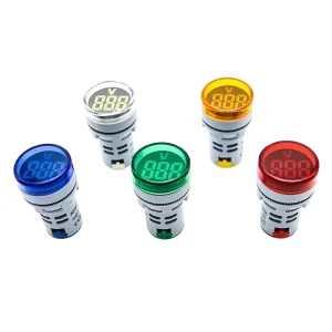 Mini Digital AD16 22 DSV Current and Voltage Meter with LED Display Signal Indicator Light IP55 Rated Plastic Design for 230V