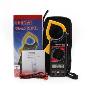 Mini Digital Clamp Multimeter AC/DC LCD Display Power Tester Clamp Ammeter