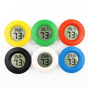 Mini Digital Hygrometer Gauge Indoor Thermometer LCD Monitor with -50~70 Temperature Range and 10%~99% Humidity Measurement