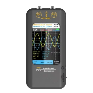 Mini Dual Channel 02 Host 10x Oscilloscope Probe Manual Electronics 50mHz Handheld Mini Oscilloscope