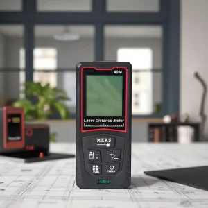 Mini Handheld Digital Laser Distance Meter 40m LCD Backlight Rangefinder with +/-2mm Accuracy IP54 6x Magnification