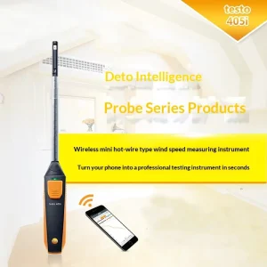 Mini Hot Wire Anemometer with Wireless Bluetooth to Mobile Phone and Tablet APP Support m/s Units