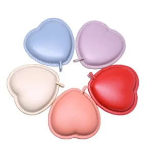 Mini Leather Tape Measure Custom Printed 60 Inches Heart Shape