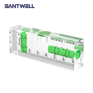 Mini Magnetic Spirit Level Acrylic High Accuracy Bubble Level 75-102mm with Horizontal Vertical & 45 Degree Tube Leveling Tool
