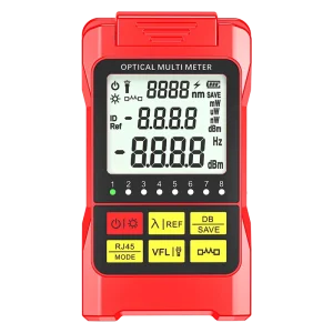 Mini Optical Power Meter with Integrated Red Light Source 15-100km Fiber Loss Tester Optical Power Meter