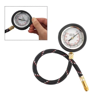 Mini Portable Tyre Tire Air Pressure Gauge Metal Body Dial Tire Gauge