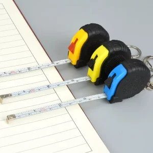 Mini Power Tape Measure Keychain Universal Pull Ruler Metric Tape Measure Retractable 1m Measuring Tape Meter Inch Tailor Tool