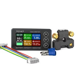 Mini TC147A Battery Testers Voltmeter Percentage Power Monitor for Lead Acid Battery Current Type Mini Battery Capacity