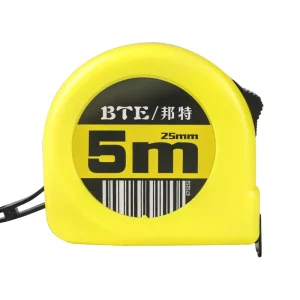 Minimal Design ABS Retractable Smooth Carbon Steel Blade 10m Measuring Tape Attached Light Customization Service