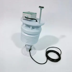 Modbus Rs485 Compact Ultrasonic Air Weather Station Mini Anemometer with Temperature Wind Rain Solar Converter for Outdoor Use