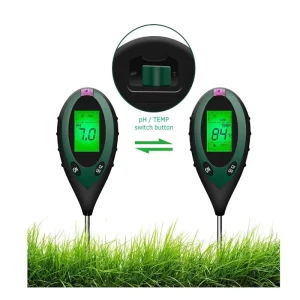 Modern ABS Portable Soil Moisture Meter and Soil PH Meter Soil Humidity Tester Battery Operated Farm & Garden Plant Tool