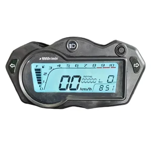 Modified 199KM/H Max Digital LCD Speedometer Motorcycle Meter Mechanical Plastic Material