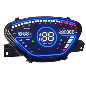 Motorcycle Digital Speedometer Tacometro with Waterproof Voltage 12V for BIZ100 C100