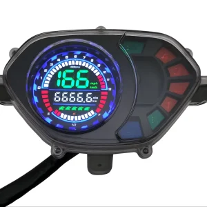 Motorcycle Modified Electronic Speed Odometer Multi Function Switching LCD Instrument Meter