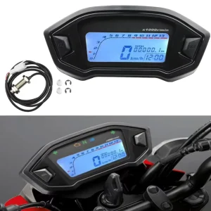 Motorcycle Modified LCD Instrument Adjustable 2 4 Cylinders Metric Imperial Mileage Speedometer Gauge Off Road Vehicle Monkey