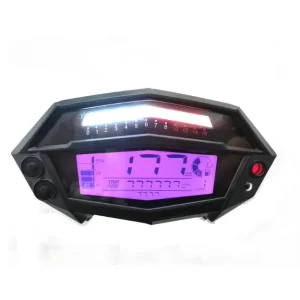 Motorcycle Modified Speed Tachometer Digital Speedometer 7 color LCD Instrument with Sensor