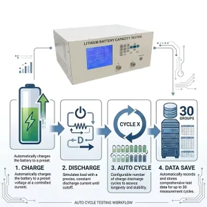 Multi Function 2 100v 1 20a Battery Tester Li Ion Battery Charger Discharger Tester High Pack Capacity CE
